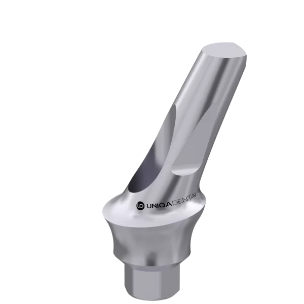 25° angled abutment with shoulder for uh8 uniqa dental internal hex rp uaar 2502