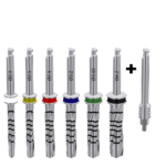 Set of drills s-1 (present with implants) udeus 0001 6 drillscontra angle