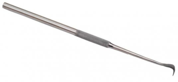 Curved dental scalpel for minimally invasive operations
