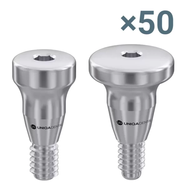 50 x healing cap for uv11 uniqa dental™ conical connection regular & mini platforms healing cap for uv11 uniqa dental™ conical connection 50