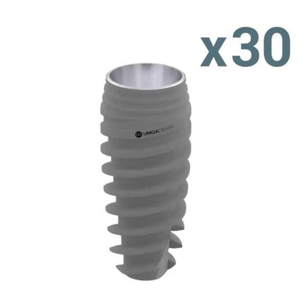30 x uv11 dental implant pure&porous + 50% off surgical kit or set of drills
