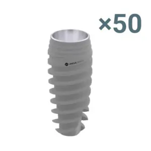 50 X UV11 Dental Implant Pure&Porous + 50% off Surgical Kit or Set of Drills