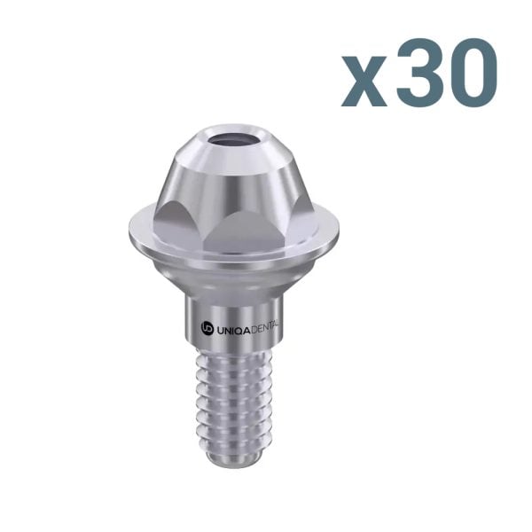 30 x straight multi-unit abutment d-type internal hex regular platform