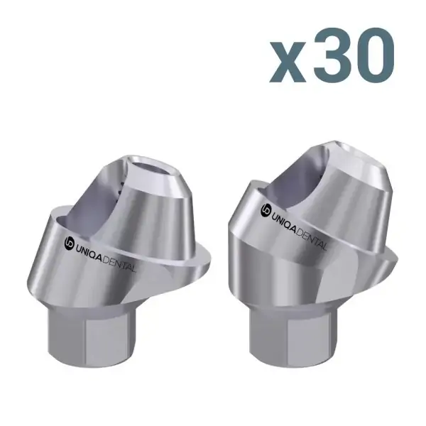 30 х 17° and 30° angled multi-unit abutment d-type internal hex regular platform