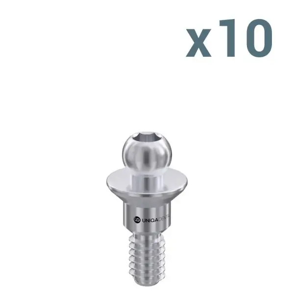 10 x ball attachment abutment internal hex regular platform 8х10