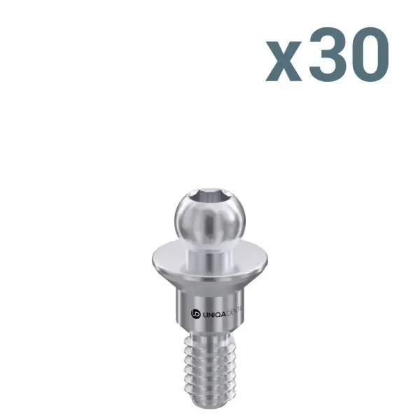 30 x ball attachment abutment internal hex regular platform 8х30