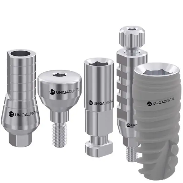 Cortex® compatible cemented restoration trial kit + dental implant abut hc analog tr impl min