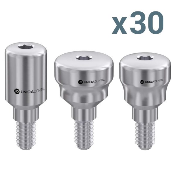 30 x healing cap for uh8 uniqa dental internal hex regular platform healing cap for uh8 uniqa dental internal hex rp 30