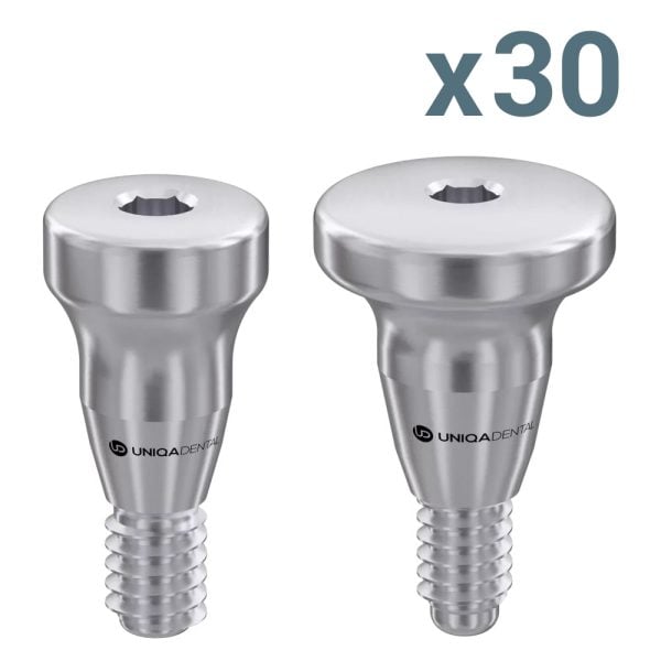 30 x healing cap for uv11 uniqa dental™ conical connection  regular & mini platforms