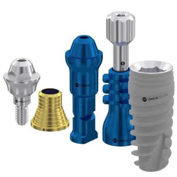 Implant direct® compatible screw retained restoration trial kit + dental implant mua sleeve analog transfer implant min