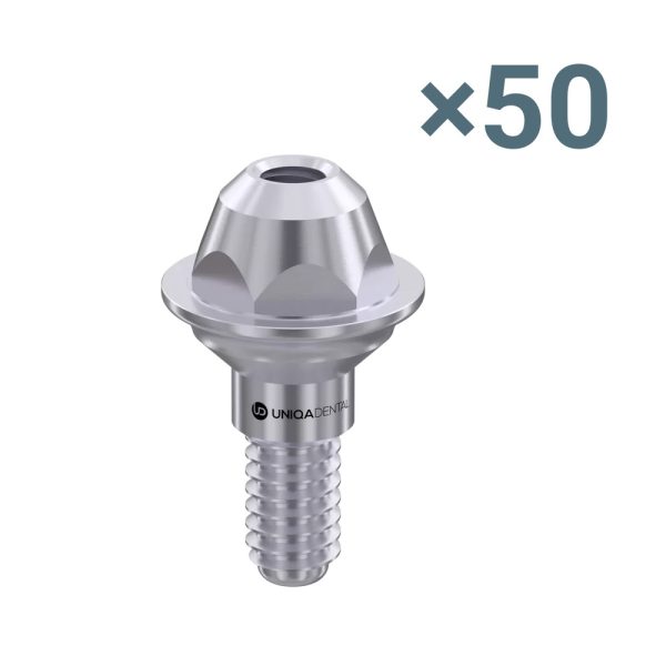 50 x straight multi-unit abutment d-type internal hex regular platform straight multi unit abutment d type internal hex rp 50