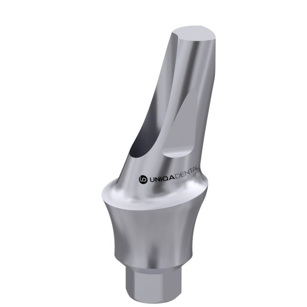 15° angled abutment with shoulder gh3 for tri dental implants ag® internal hex bone level regular platform uaar 1503