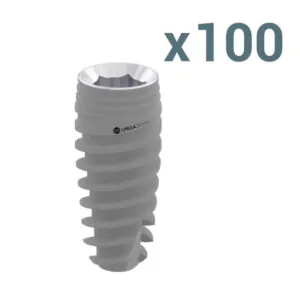 100 X UH8 Dental Implant Pure&Porous Internal Hex Regular Platform + 50% off Surgical Kit or Set of Drills