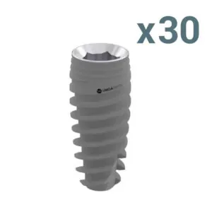 30 X UH8 Dental Implant Pure&Porous Internal Hex Regular Platform + 50% off Surgical Kit or Set of Drills