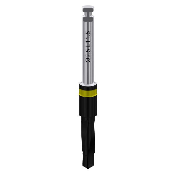 Two-step coated drill with integral stopper ø2. 0/2. 5 l11. 5