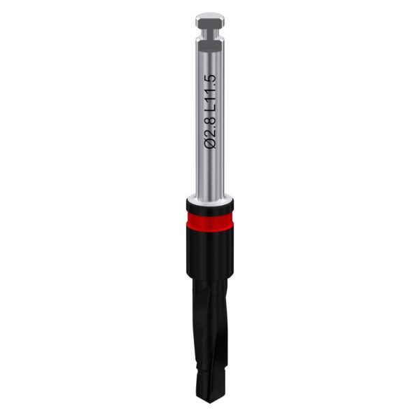 Two-step coated drill with integral stopper ø2. 0/2. 8 l11. 5