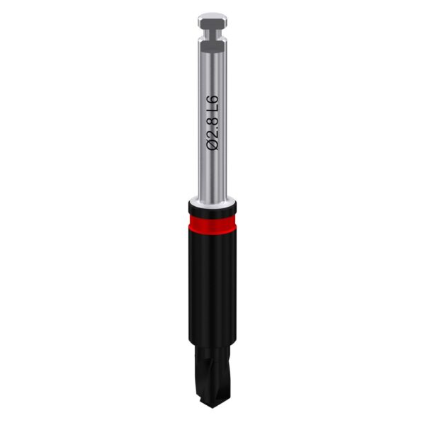 Two-step coated drill with integral stopper ø2. 0/2. 8 l6