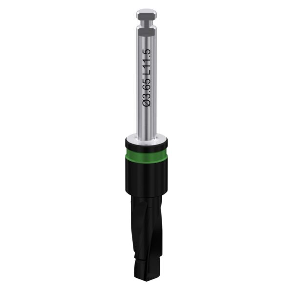 Two-step coated drill with integral stopper ø3. 2/3. 65 l11. 5