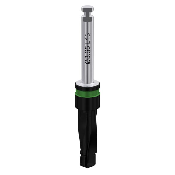 Two-step coated drill with integral stopper ø3. 2/3. 65 l13