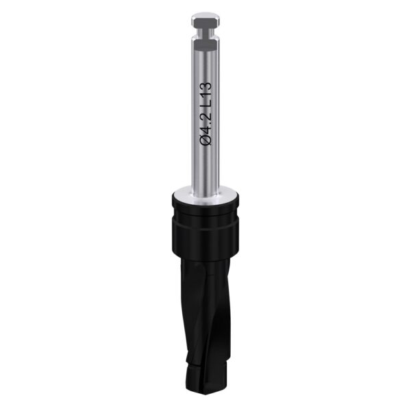 Two-step coated drill with integral stopper ø3. 6/4. 2 l13