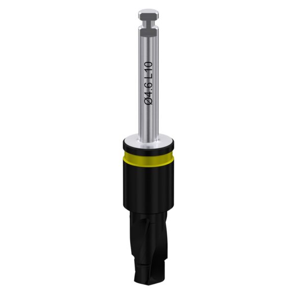 Two-step coated drill with integral stopper ø4. 2/4. 6 l10