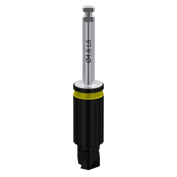 Two-step coated drill with integral stopper ø4. 2/4. 6 l6