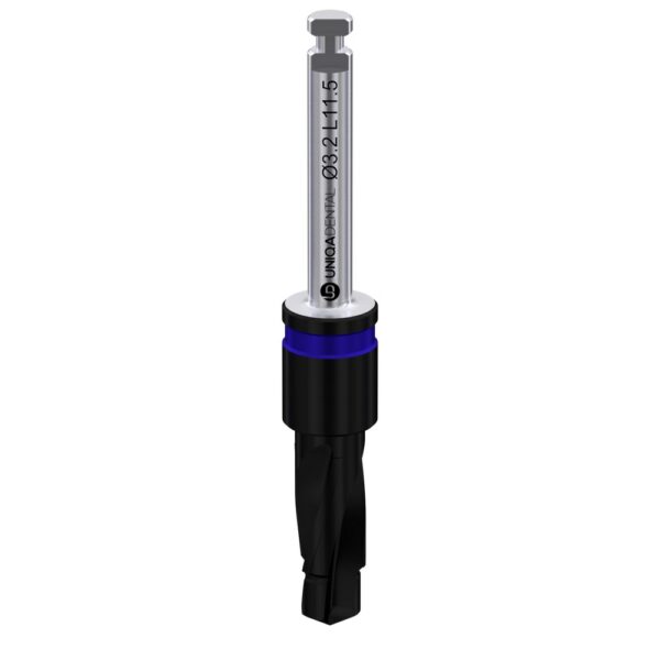 Two-step coated drill with integral stopper ø2. 8/3. 2 l11. 5