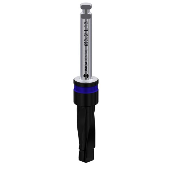 Two-step coated drill with integral stopper ø2. 8/3. 2 l13