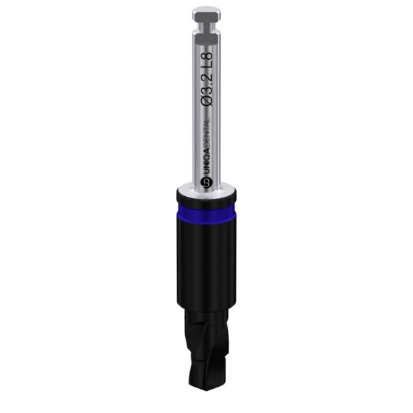 Two-step coated drill with integral stopper ø2. 8/3. 2 l8