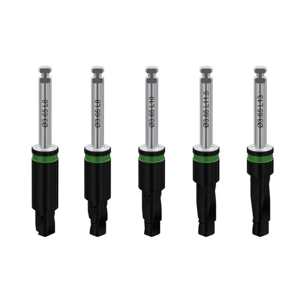 Two-step coated drill with integral stopper ø3. 2/3. 65