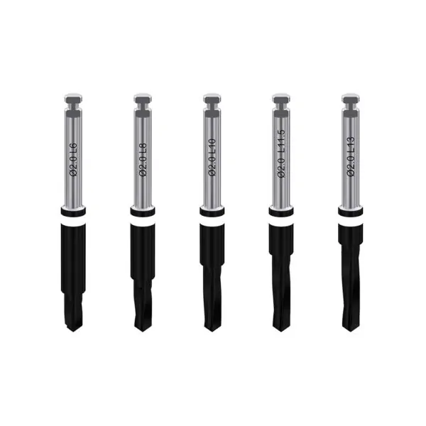 Two-step coated drill with integral stopper ø2. 0/2. 0