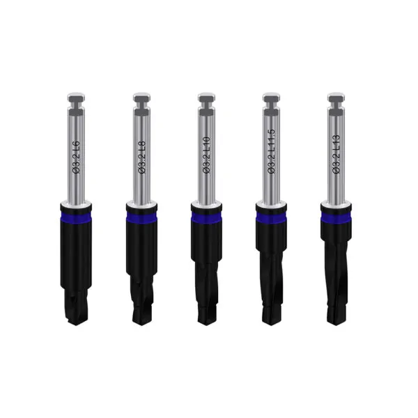 Two-step coated drill with integral stopper ø2. 8/3. 2