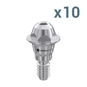 10 X Straight Multi-Unit Abutment D-Type for NobelActive® C