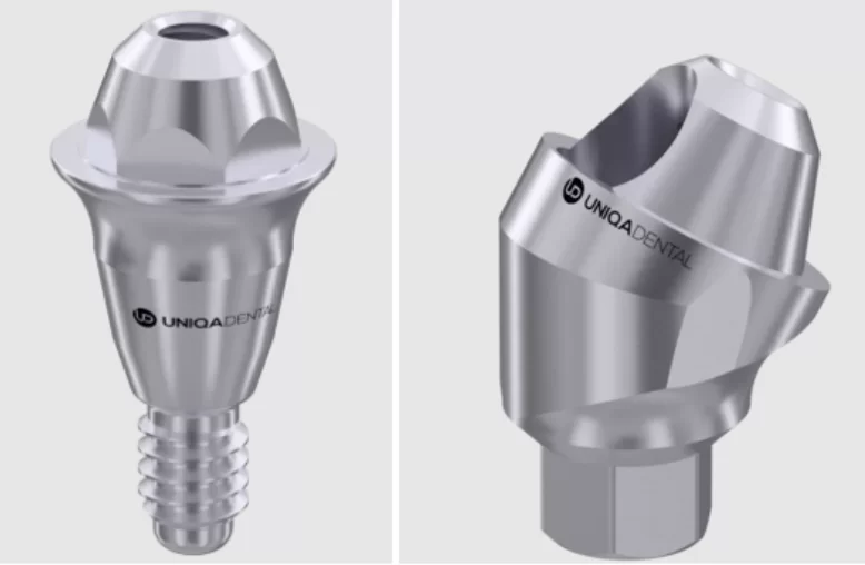 Angled multi-unit abutments for full mouth rehabilitation like "all-on-4" or "all-on-6" protocols.