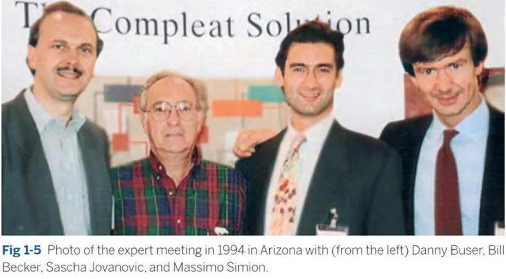 Influential 1994 consensus conference on guided bone regeneration included pioneering experts pictured here.