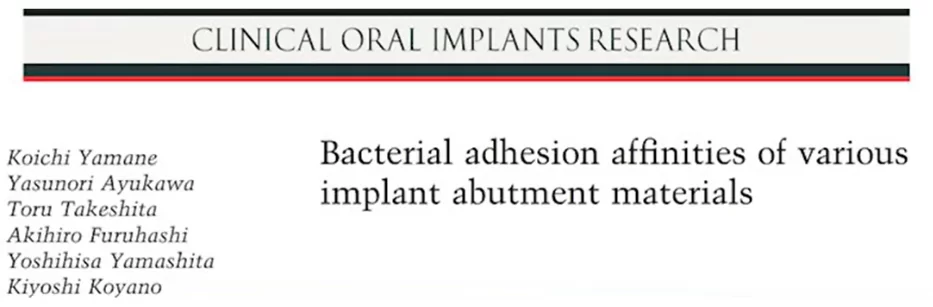 What else besides the epithelium is attached to the crown surface and the subgingival part of the abutment