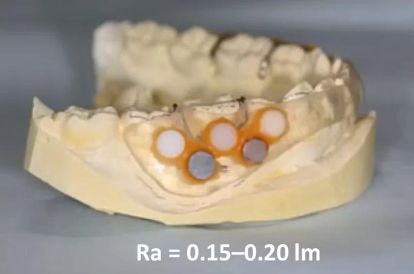 Test samples of materials that volunteers wore in their mouths to see what microflora would grow on the surface