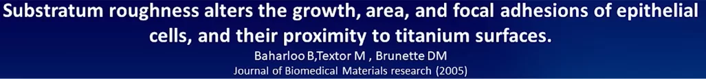 Is there epithelial growth on abutments