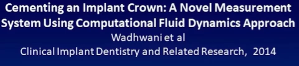 Screw vs. Cement fixation of crowns on implants: part 1 screw vs. Cement fixation of crowns on implants 13